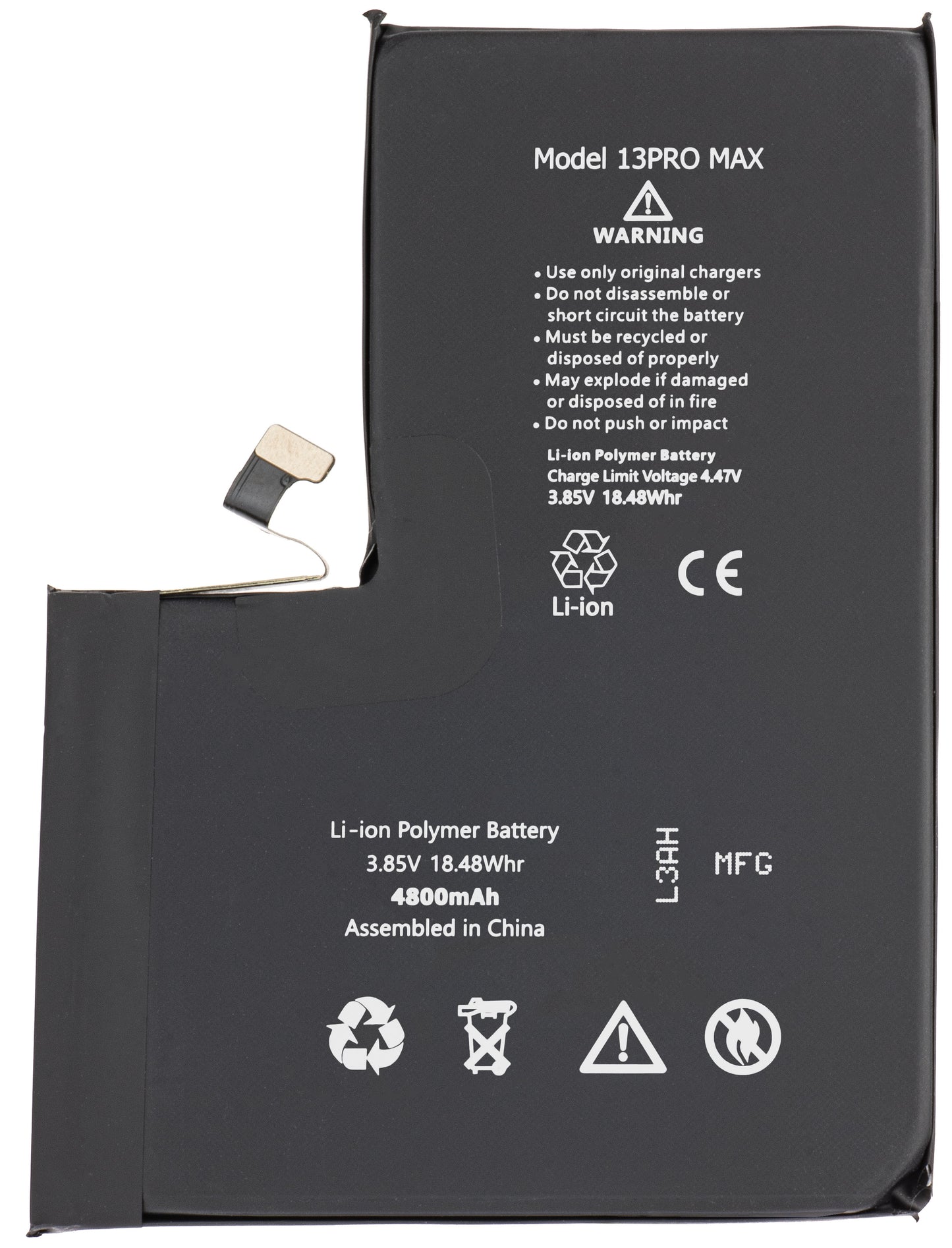 Apple iPhone 13 Pro Max Battery, High Capacity