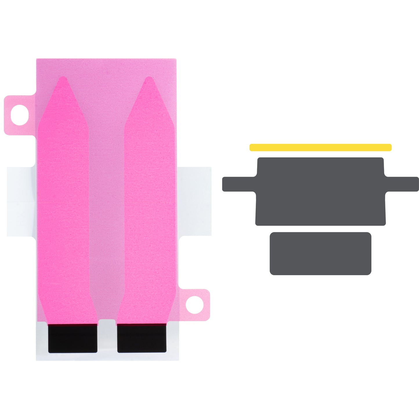 Apple iPhone 15 Plus batteri med Flex BMS-band integration (kräver inte lödning av kontakter)