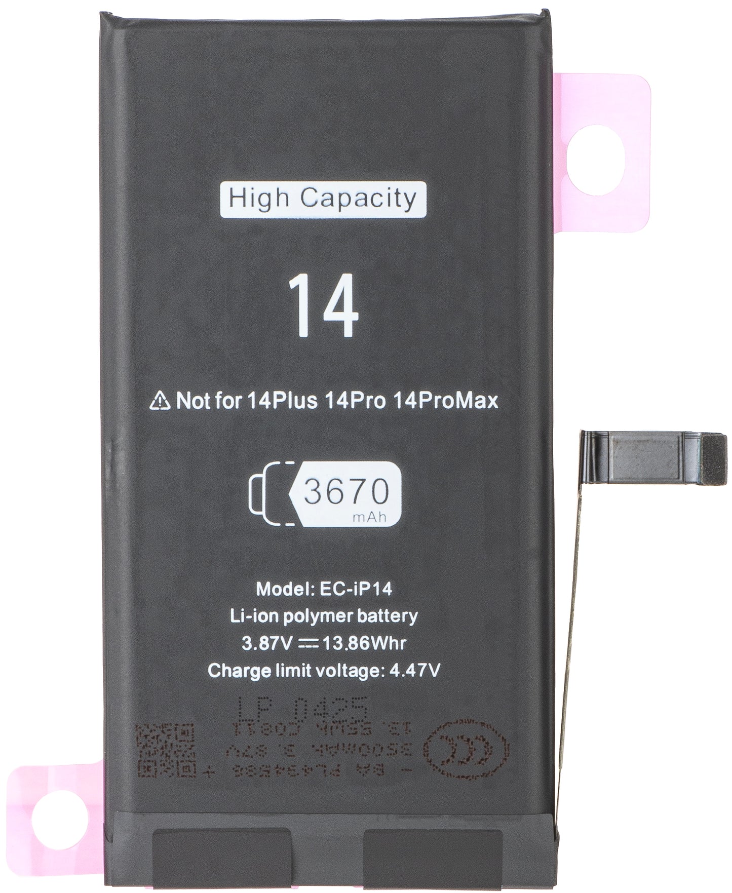 Batteri för Apple iPhone 14, High Capacity