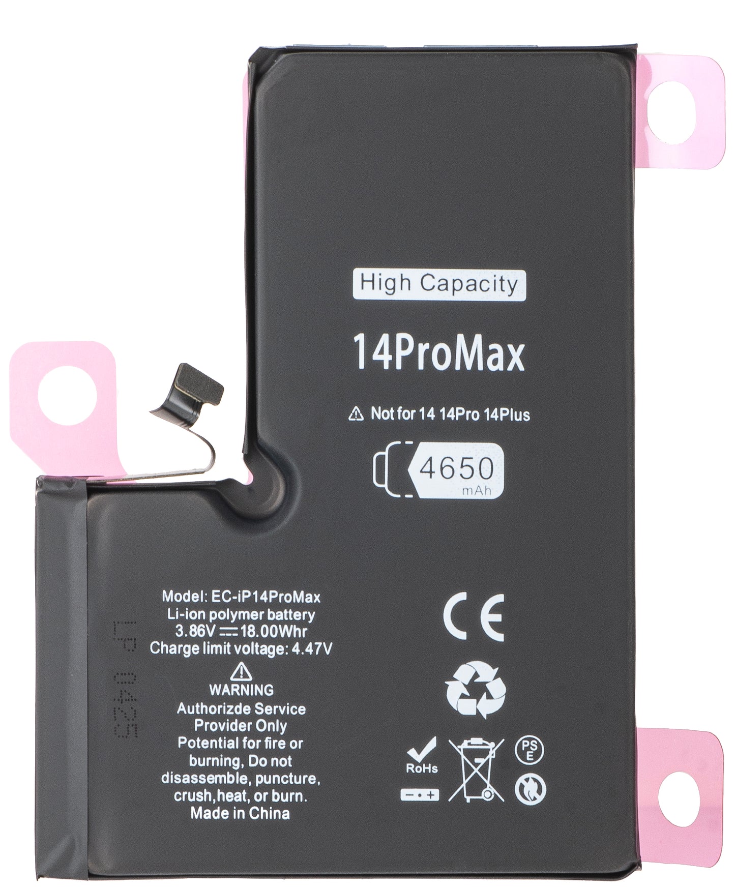 Batteri för Apple iPhone 14 Pro Max, High Capacity