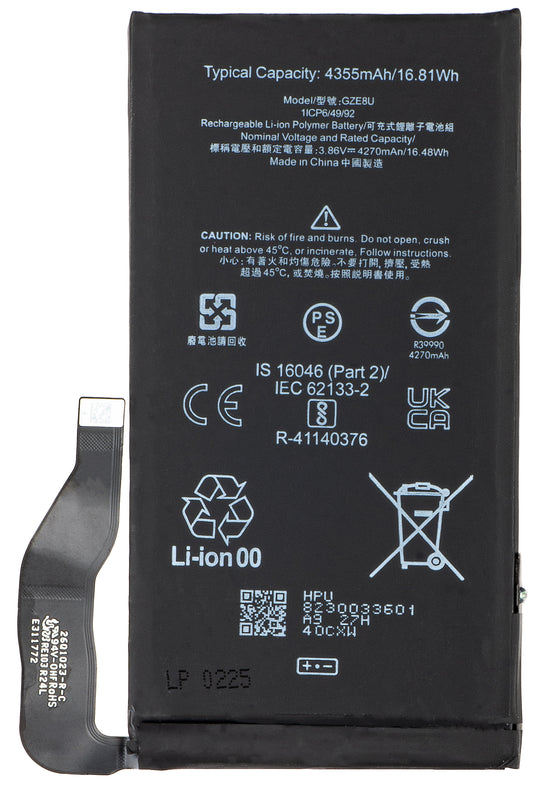Batteri för Google Pixel 7, GZE8U