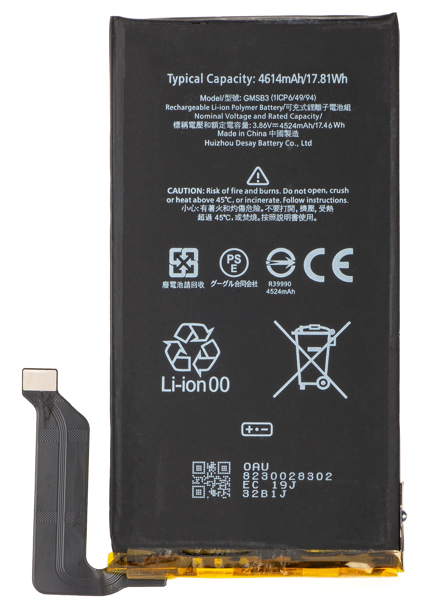 Batteri för Google Pixel 6, GMSB3