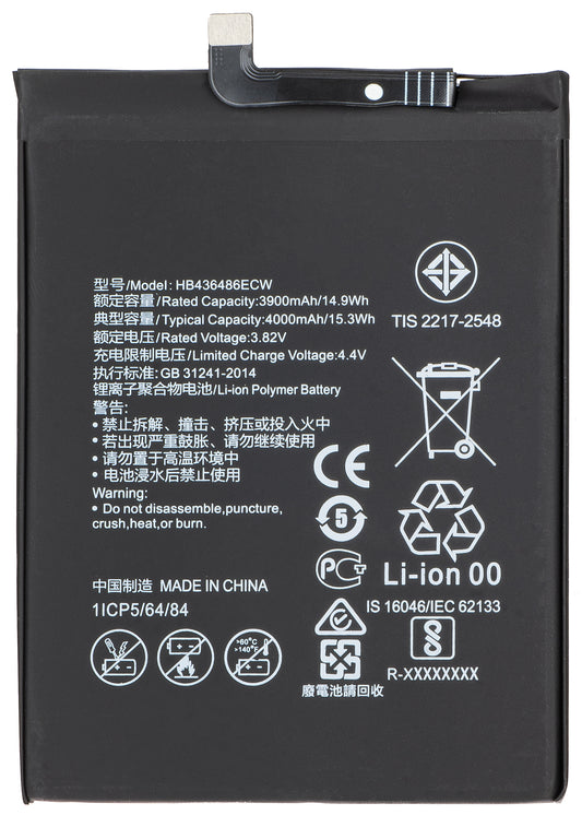 Batteri för Honor 20 Pro / View 20 / Mate 20 / P20 Pro / Mate 10, HB436486ECW