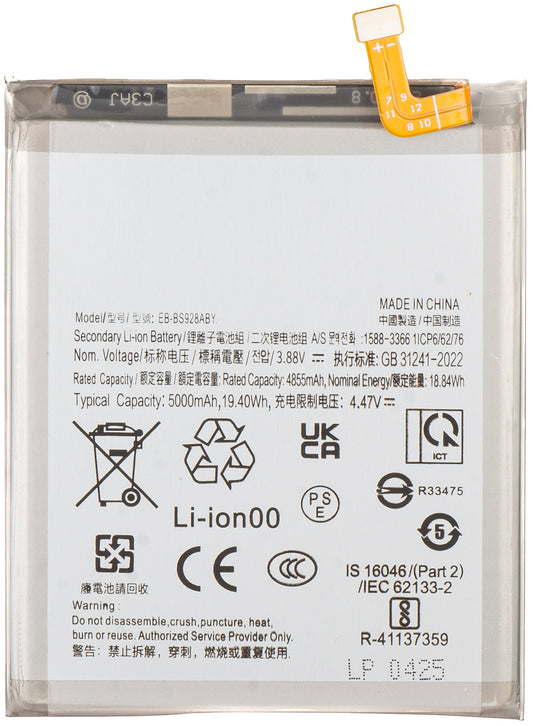 Battery for Samsung Galaxy S24 Ultra S928, EB-BS928ABY