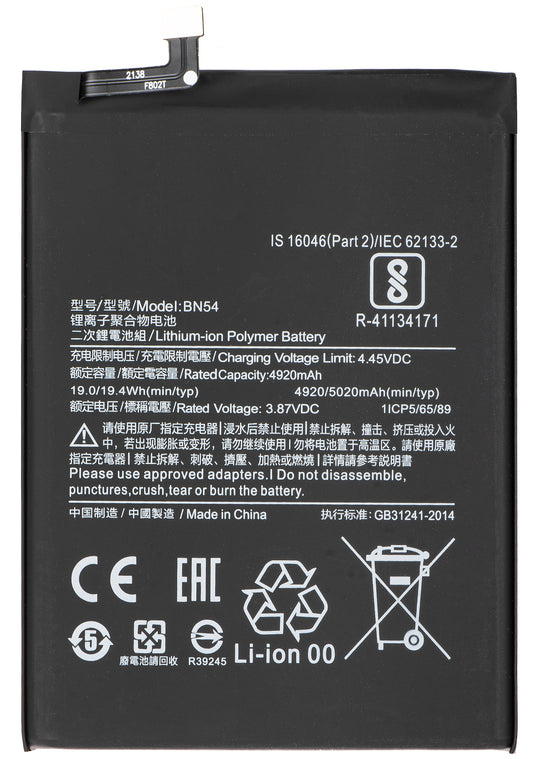 Batteri för Xiaomi Redmi 9 / Note 9, BN54