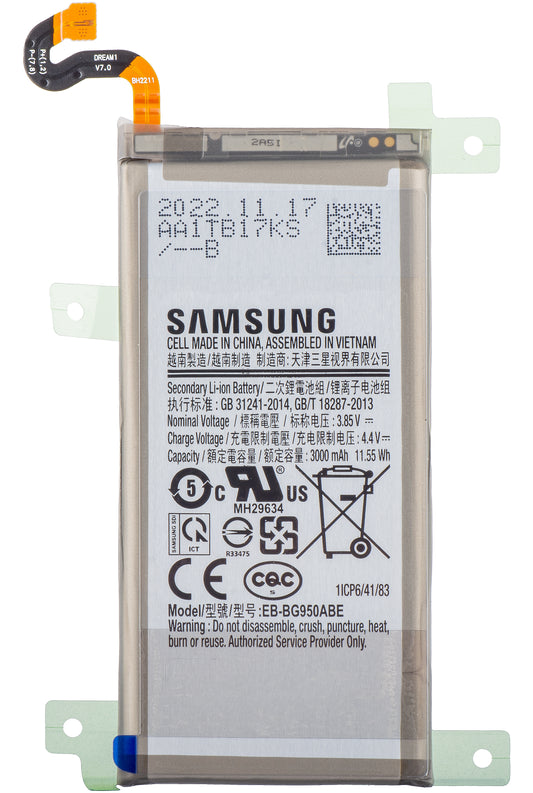 Batteri Samsung Galaxy S8 G950, EB-BG950ABE, Service Pack GH43-0472729A