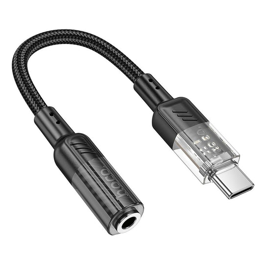 USB-C - 3,5 mm ljudadapter HOCO LS37, svart
