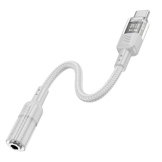 USB-C - 3,5 mm ljudadapter HOCO LS37, grå