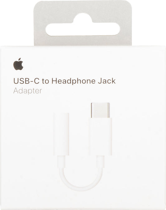 Audioadapter USB-C - 3,5 mm Apple, Vit MU7E2AM/A