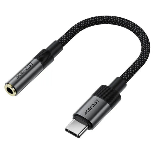 USB-C till 3.5mm ljudadapter Acefast J12, Svart