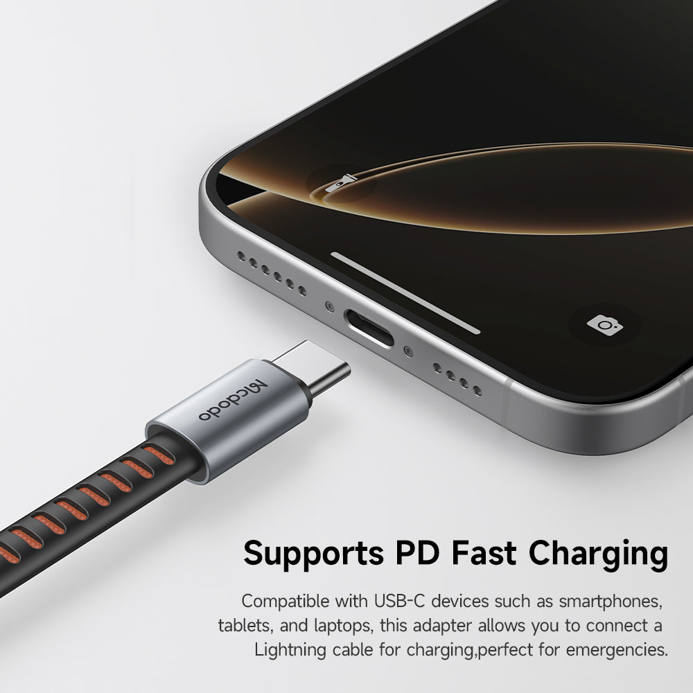 USB-C till Lightning Audioadapter McDodo CA-4870, Grå