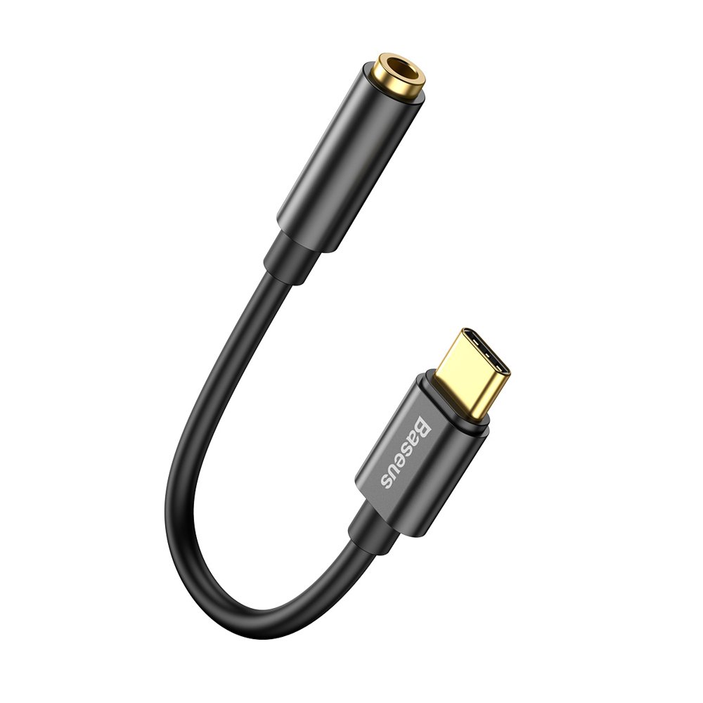 Audioadapter USB-C - 3,5 mm Baseus L54, Svart CATL54-01