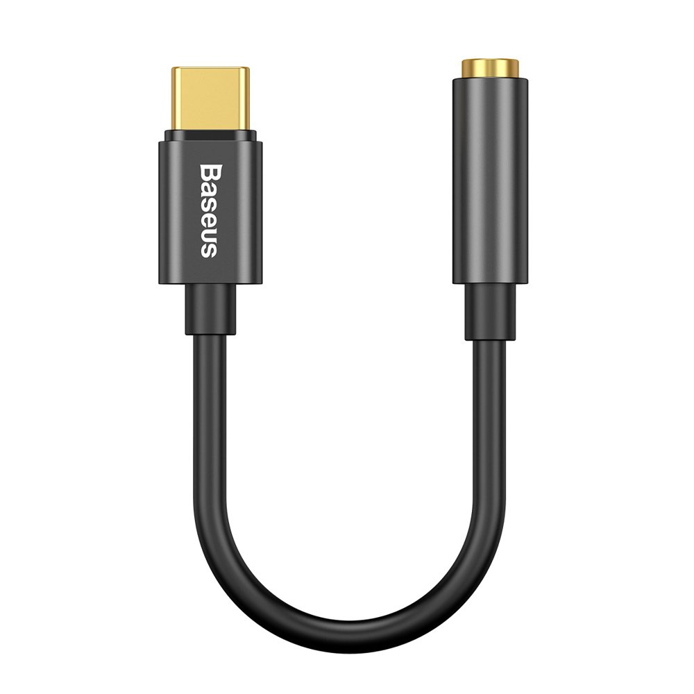 Audioadapter USB-C - 3,5 mm Baseus L54, Svart CATL54-01