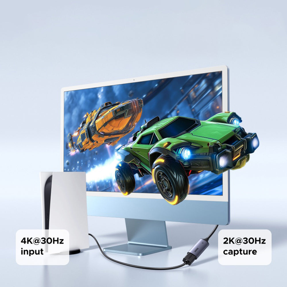 Audio- och videoadapter USB-A / USB-C - HDMI UGREEN CM629 (15389), Grå