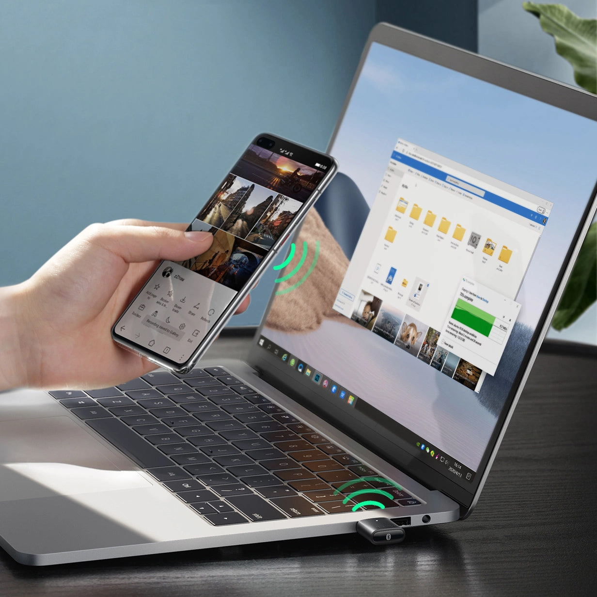 Bluetooth USB-adapter UGREEN CM390, svart