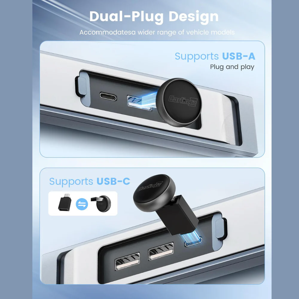 Carplay / Android Auto Wireless Adapter Carlinkit Mini Ultra3 för Apple iPhone / Android-serien