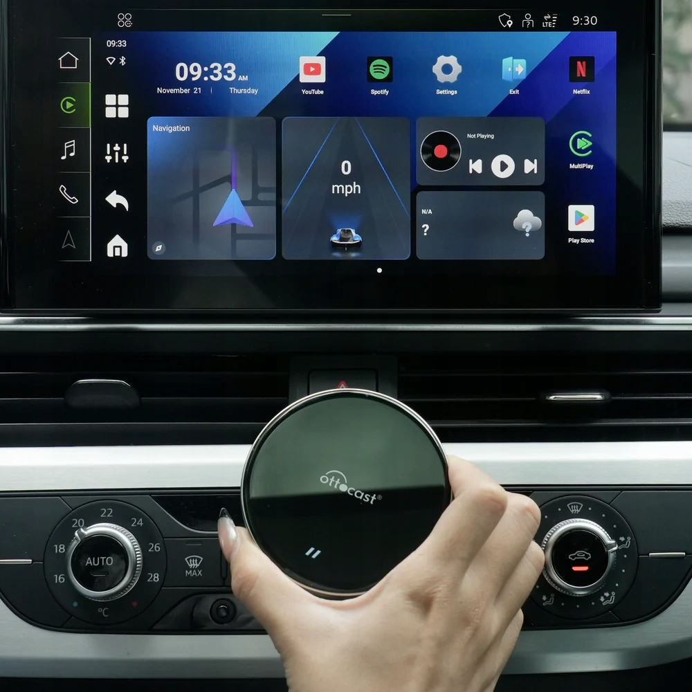 Carplay / Android Auto Wireless Adapter Ottocast OttoAibox P3 Lite för Apple iPhone / Android Series