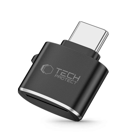 USB-C Kortläsare Tech-Protect Ultraboost, microSD, Svart