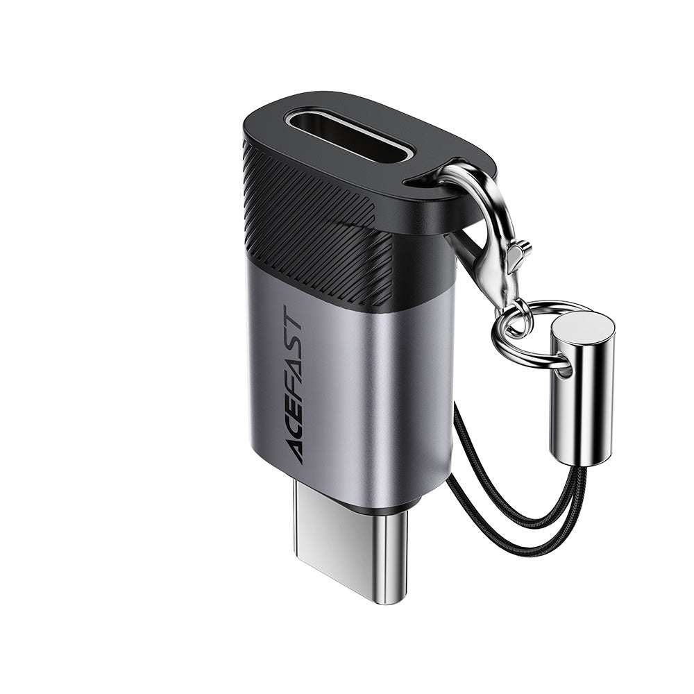 Data- och laddningsadapter Lightning - USB-C Acefast J19, Grå
