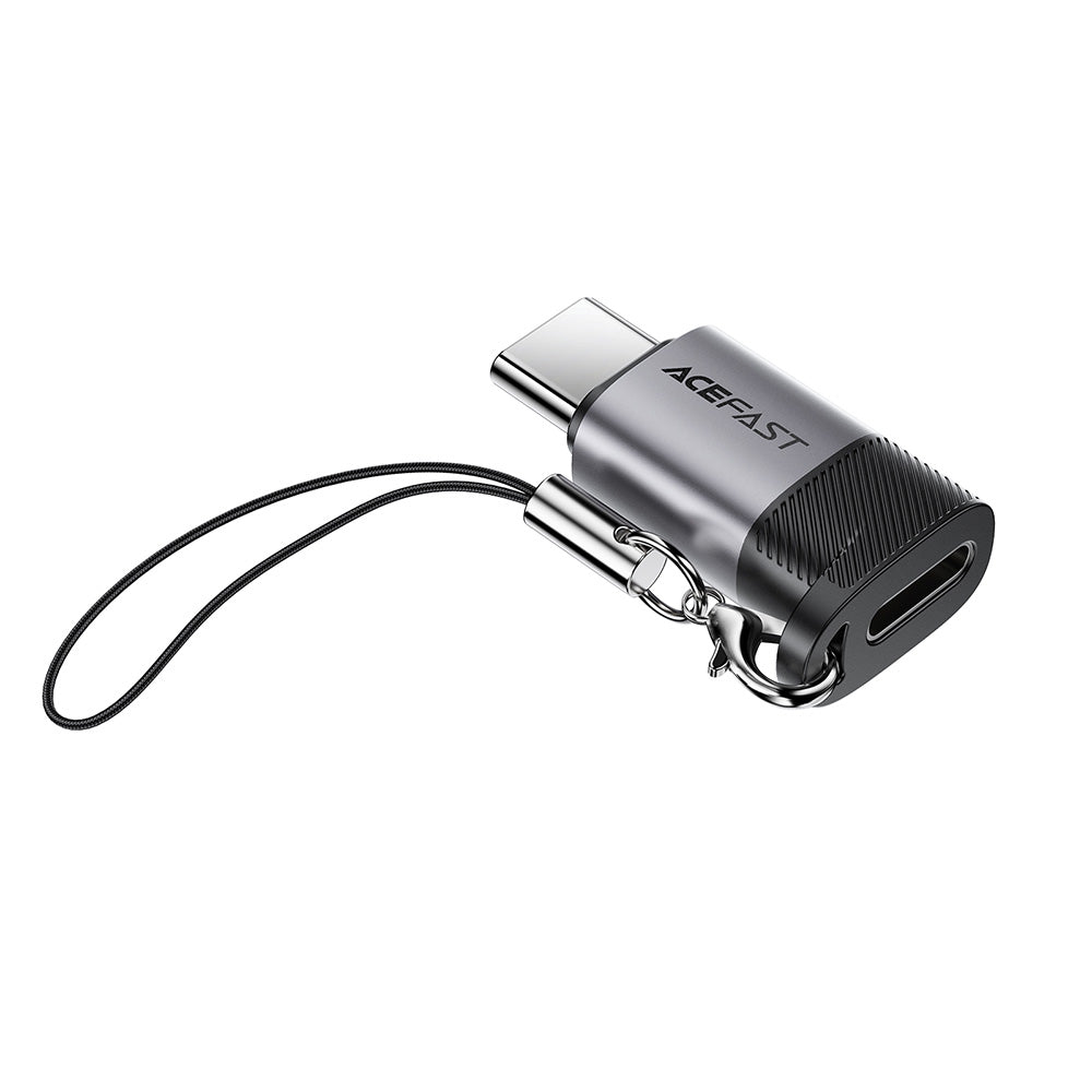 Data- och laddningsadapter Lightning - USB-C Acefast J19, Grå