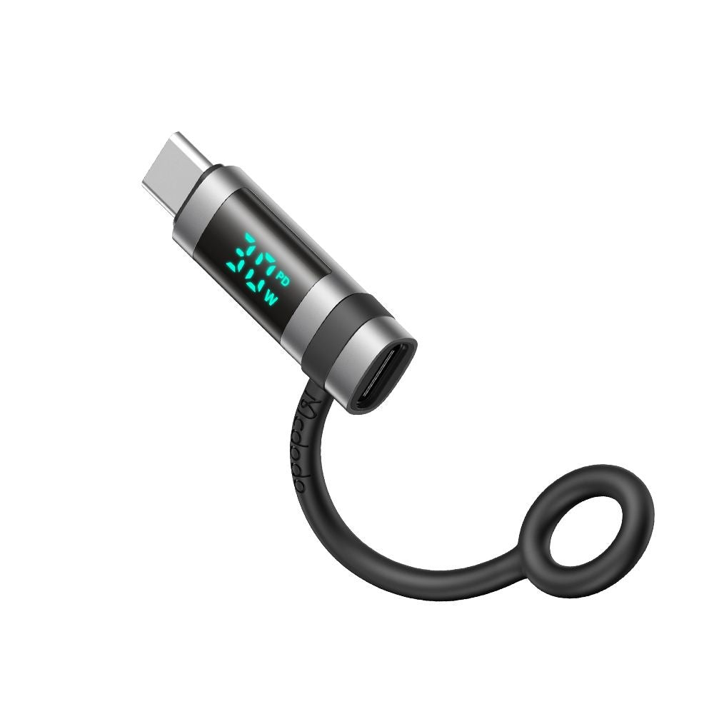 Adapter för data och laddning Lightning - USB-C McDodo OT-0180 Pigeon Display, Svart