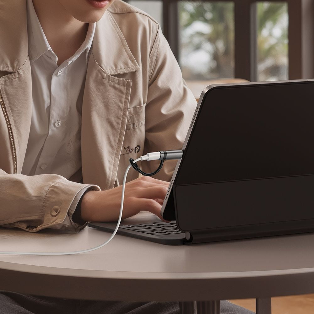 Adapter för data och laddning Lightning - USB-C McDodo OT-0180 Pigeon Display, Svart