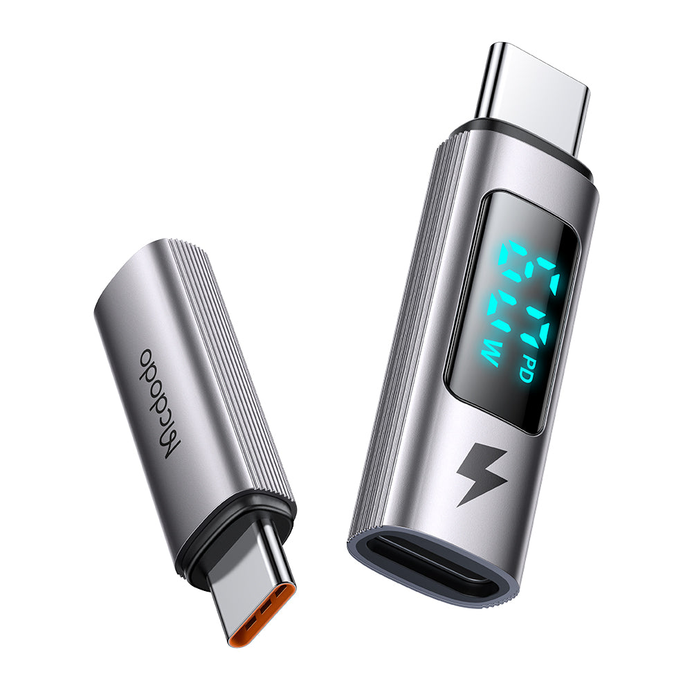 Adapter för data och laddning Lightning - USB-C McDodo OT-5990 Wales Display, Svart