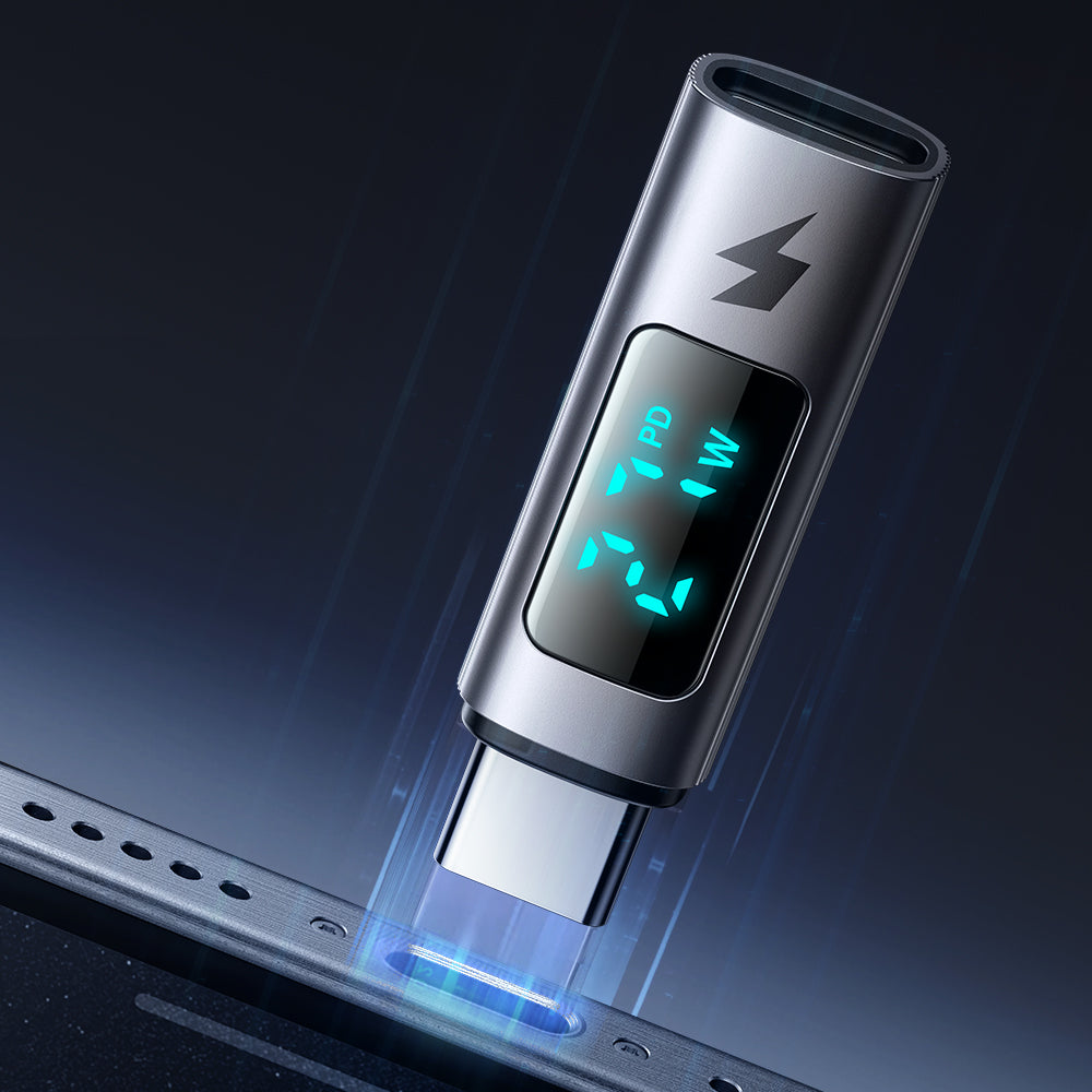 Adapter för data och laddning Lightning - USB-C McDodo OT-5990 Wales Display, Svart