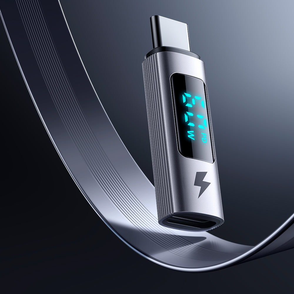 Adapter för data och laddning Lightning - USB-C McDodo OT-5990 Wales Display, Svart