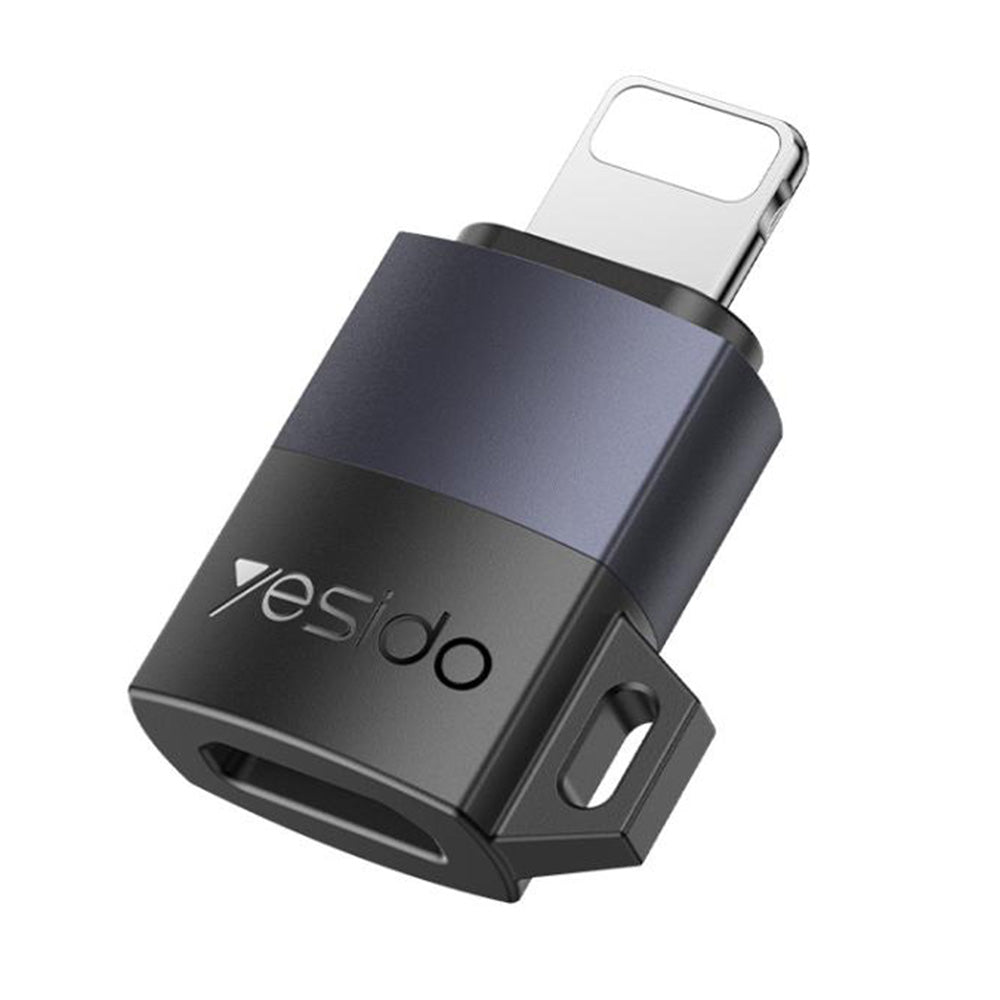 Adapter för data och laddning microUSB - Lightning Yesido GS30, Grå