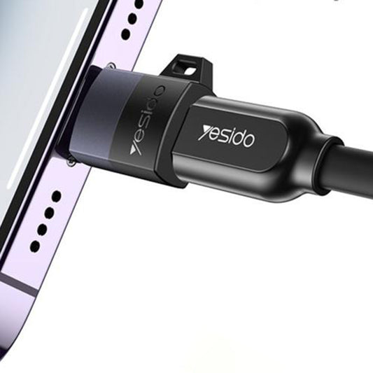 Adapter för data och laddning microUSB - Lightning Yesido GS30, Grå