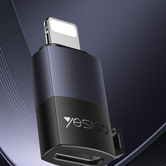 USB-C - Lightning Data- och Laddningsadapter Yesido GS27, Grå