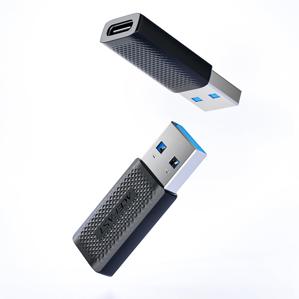 USB-C till USB-A Adapter och Laddare Acefast J2, Svart