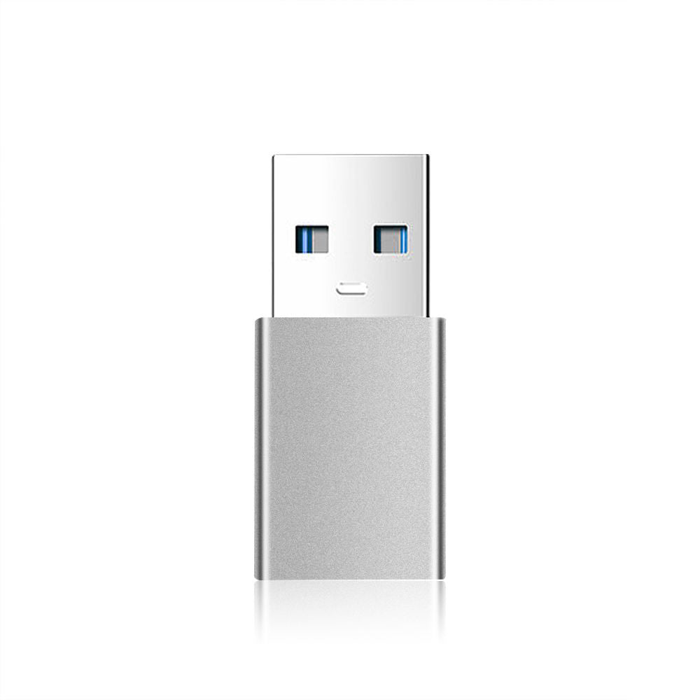 USB-C till USB-A adapter Fixed, Grå