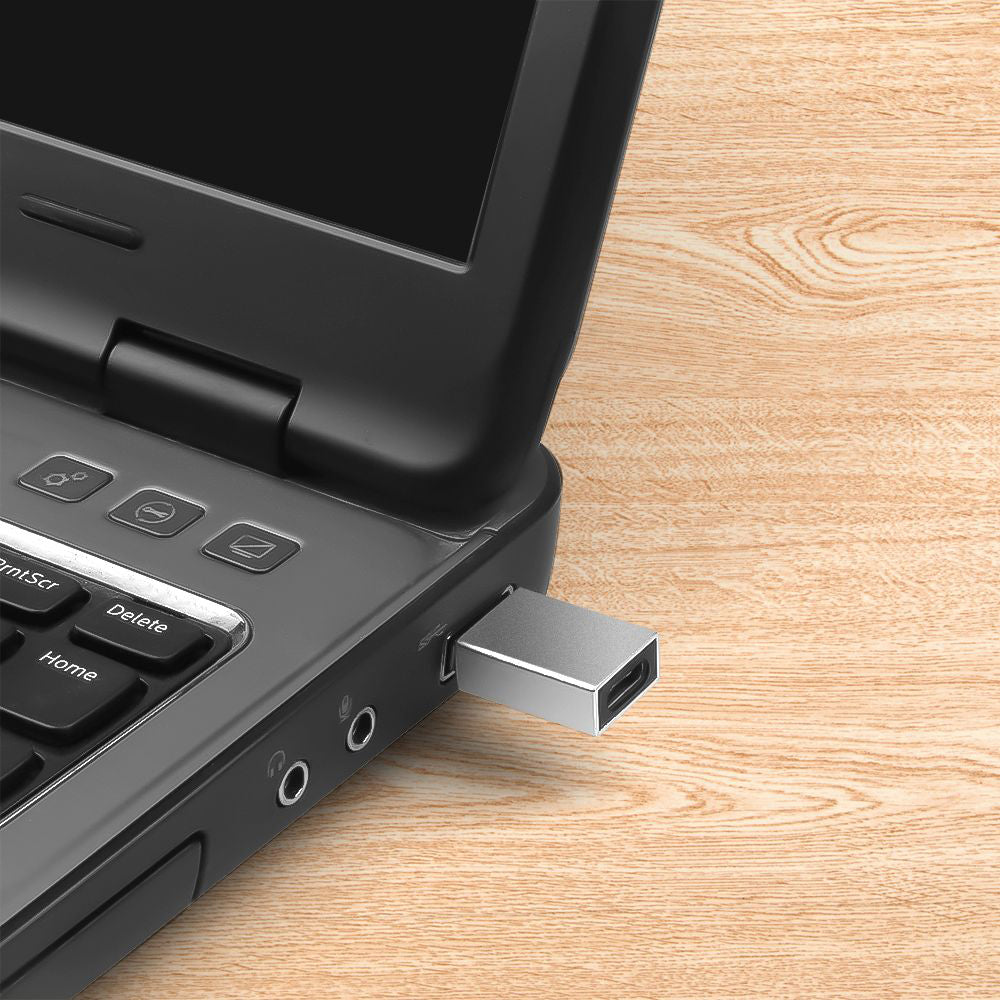 USB-C till USB-A adapter Fixed, Grå