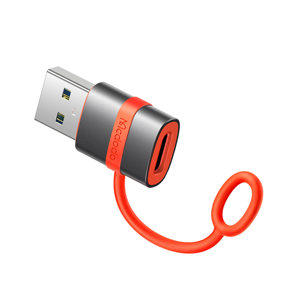Adapter för data och laddning USB-C - USB-A McDodo OT-3800, Grå