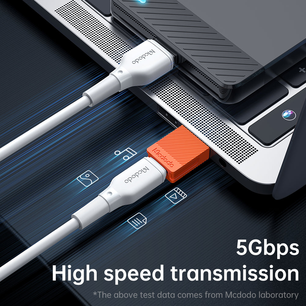 USB-C till USB-A Adapter och Laddare McDodo OT-6550, Orange