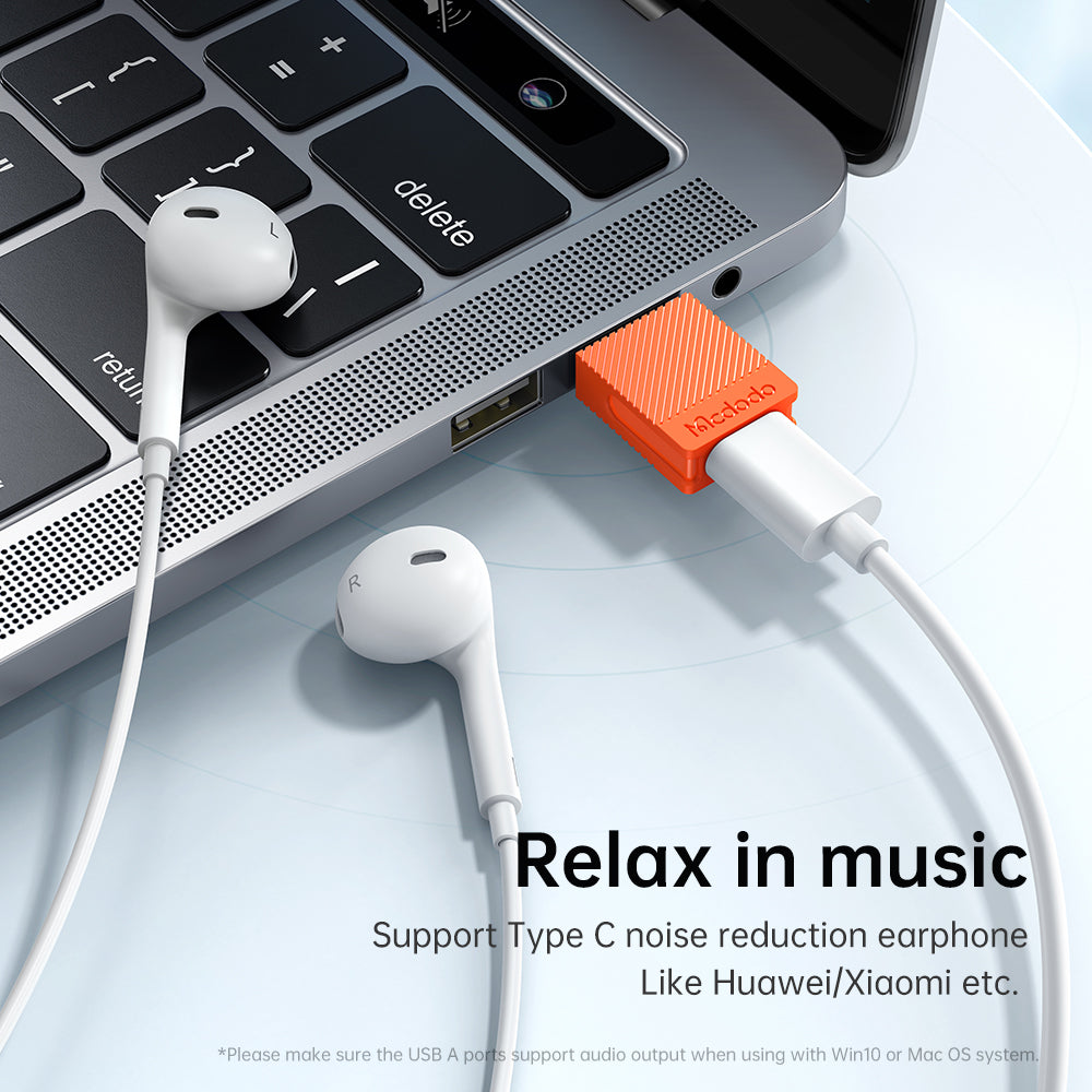USB-C till USB-A Adapter och Laddare McDodo OT-6550, Orange