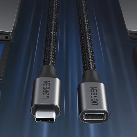 USB-C förlängningskabel UGREEN US372 (45191), 1m, Svart
