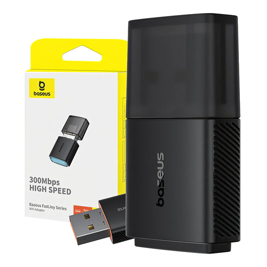 Baseus FastJoy trådlös adapter, Dual Band, 300 Mbps, svart B01317600111-03