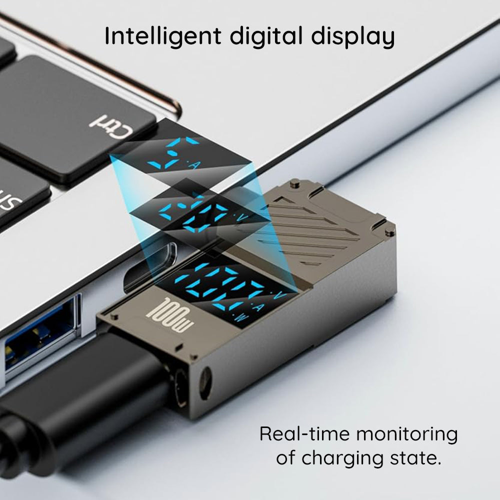 Techsuit LaptopPlugX A22 Laddningsadapter, DC - USB-C, Grå
