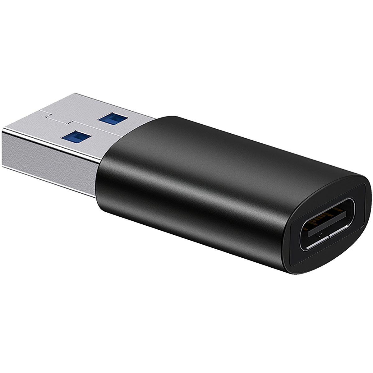 Baseus Ingenuity USB-C - USB-A USB-C laddnings- och dataadapter, svart ZJJJQ00010101