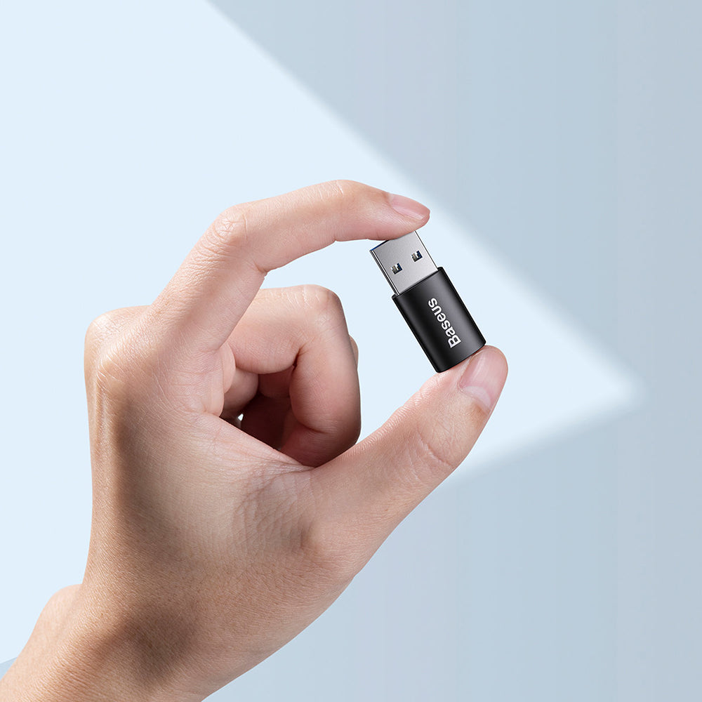 Baseus Ingenuity USB-C - USB-A USB-C laddnings- och dataadapter, svart ZJJJQ00010101