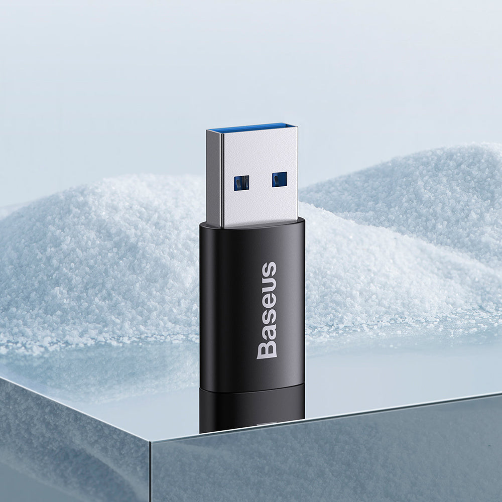 Baseus Ingenuity USB-C - USB-A USB-C laddnings- och dataadapter, svart ZJJJQ00010101