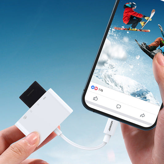 Joyroom OTG Lightning - USB-A / microSD Joyroom, vit S-H142