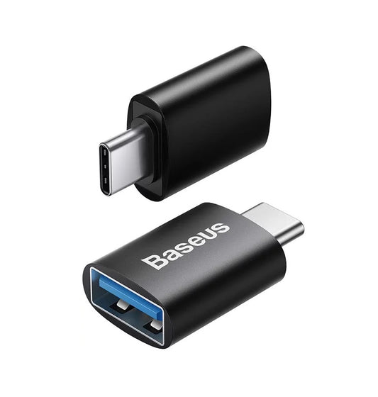 Baseus Ingenuity USB-C till USB-A OTG-adapter, svart