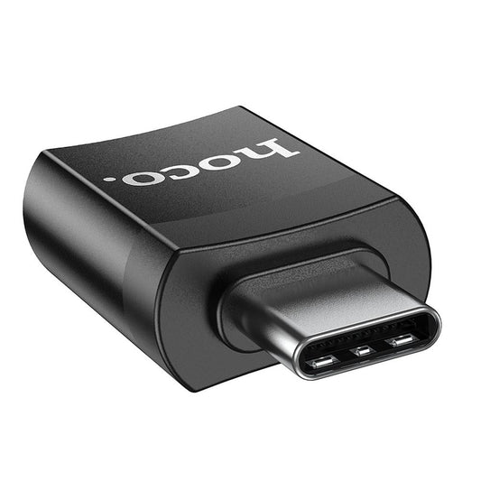 HOCO UA17 USB-C till USB-A OTG-adapter USB-C, svart