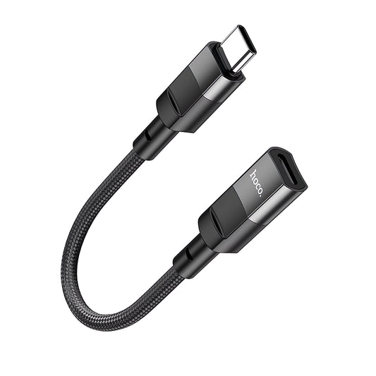 HOCO U107 Lightning - USB-C data- och laddningsadapter HOCO U107, 0,1 m, svart