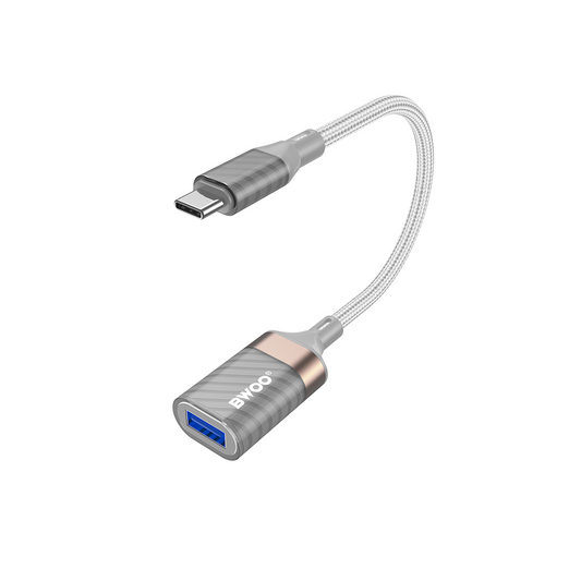 OTG-adapter USB-C - USB-A BWOO BZ69, Grå