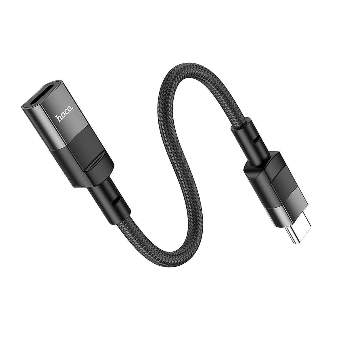 Lightning data- och laddningsadapter - USB-C HOCO U107, 0,1 m, svart